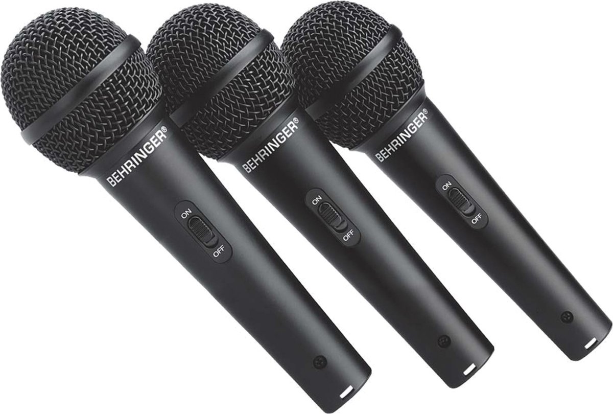 Behringer XM1800S ULTRAVOICE 3-pakket microfonen dynamisch - Microfoon set