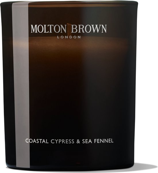 MOLTON BROWN - Coastal Cypress & Sea Fennel 1 Wick Candle - 190 gr - Geurkaarsen