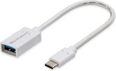 Microconnect USB3.1CAF02W, 0,2 m, USB C, USB A, USB 3.2 Gen 1 (3.1 Gen 1), Mannelijk/Vrouwelijk, Wit