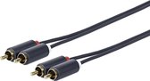 VivoLink PRORCARCA1 audio kabel 1 m 2 x RCA Zwart