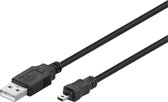 Microconnect USBAMB82 1.8m USB A Mini-USB B Zwart USB-kabel