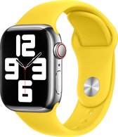 Bandje geschikt voor Apple Watch siliconen 38/40/41mm series 3 4 5 6 7 SE geel
