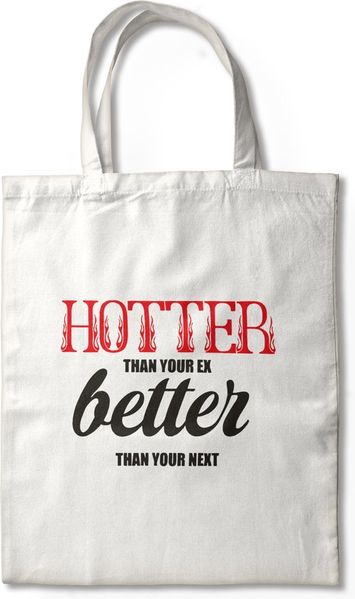 Hotter Than Your Ex, Better Than Your Next Tote Bag, Draagtas, Katoenen Tas, Winkelen | Strandtas, Stray Kids Fan Lover Tote Bag Merch