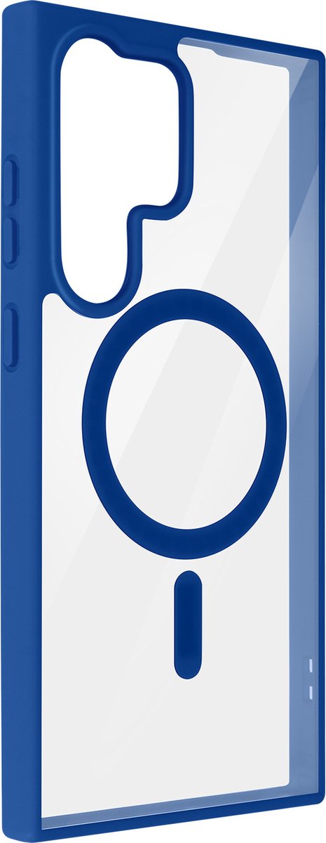 MagSafe Case geschikt voor Samsung S23 Ultra Hard Back Contour Silicone Blauw