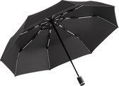 Fare Mini Style 5484 stormparaplu stormbestendige zakparaplu zwart wit