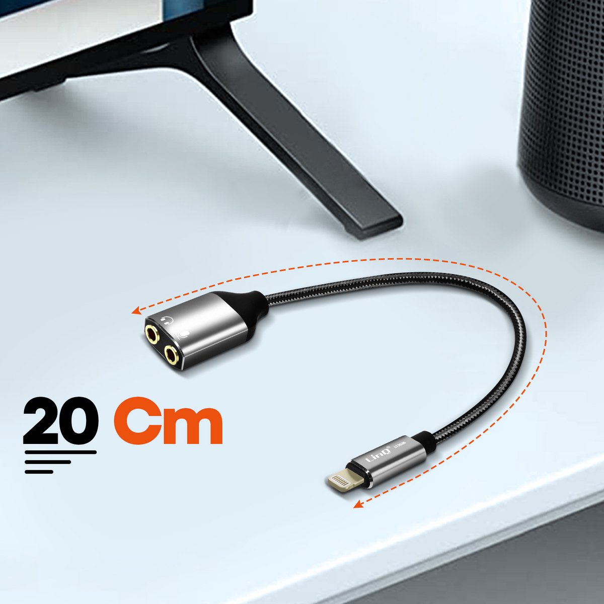 Cables USB Linq Adaptateur Audio USB vers Jack 3.5mm Fonction