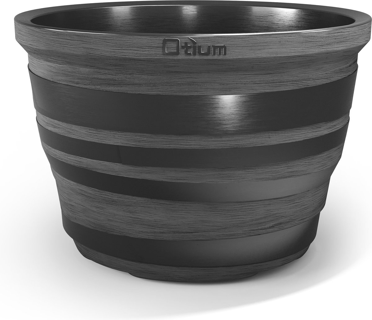 Otium bloempot dubbelwandig Lignum 55 cm antraciet