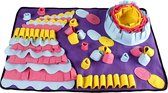 Xatory - Snuffelmat - Birthday Cake - Snuffelmat hond - Likmat - Puppy speelgoed - Speelgoed - Hondenpuzzel - Honden speelgoed - Hond - Anti schrokbak - Hondenspeelgoed -