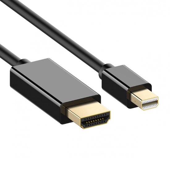 Mini DisplayPort 1.4 naar HDMI 2.0 kabel (4K 60 Hz + HDR) / zwart - 1 meter  | bol.com