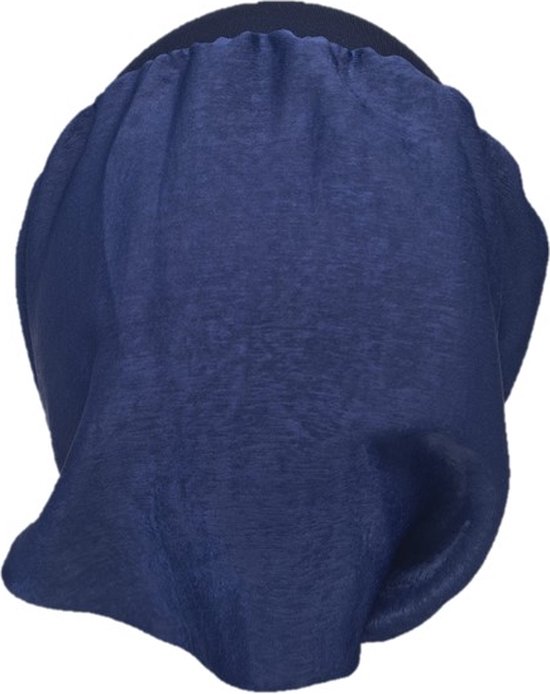 Johnson Headwear® - Chemo wikkelmuts - Dames muts - Kleur: Donkerblauw - Chemo Cap - Muts - Cap - Hoofddeksel - Zomer Mutsje - Johnson Headwear