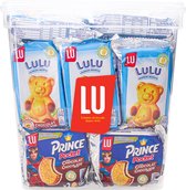 LU kids mix: Lulu chocolade beertjes & Prince Pocket duo chocolade koekjes - 33 stuks - 1130g