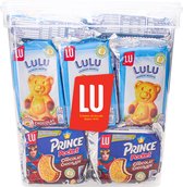 LU kids mix : Oursons au chocolat Lulu & Biscuits au chocolat duo Prince Pocket - 33 pièces - 1130g