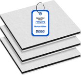 DEGG® - Motorfilter Geschikt voor Philips Stofzuigers - Stofzuigerfilter - Microfilter - Premium Kwaliteit - VOORDEEL-VERPAKKING - 3 STUK(S)