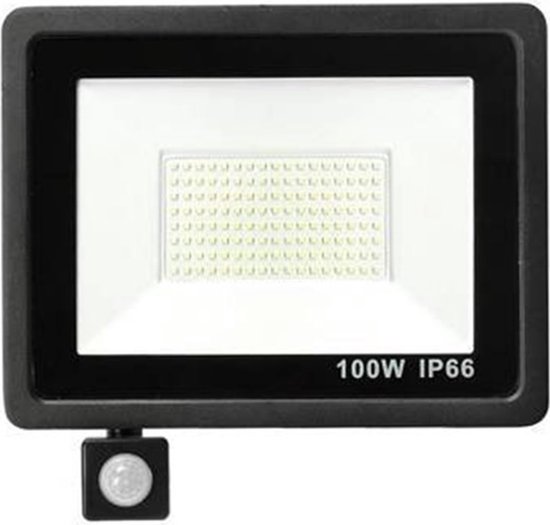 Projecteur LED - 100W - Détecteur de mouvement - IP66