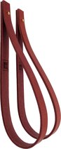 NOOBLU Ophanglus SLING 3 cm - Gold Edition - Maat: S - 40 cm, Kleur: Blood orange red