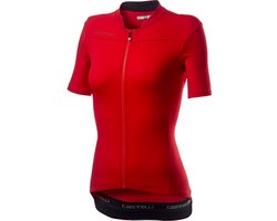 Castelli Fietsshirt Dames Rood Zwart - CA Anima 3 Jersey Red/Black  - L