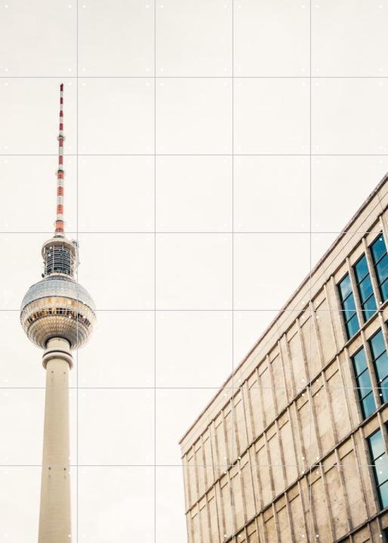 IXXI Fernsehturm Berlin - Wanddecoratie - Fotografie - 100 x 140 cm