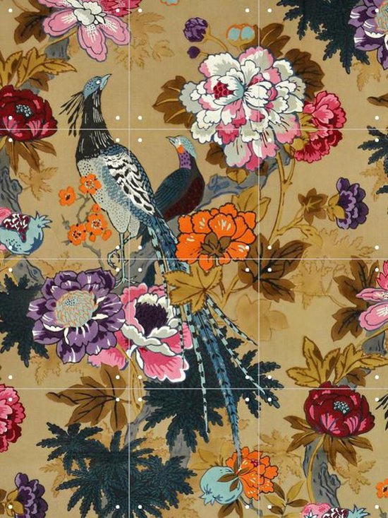 IXXI Tropical Birds - Wanddecoratie - Bloemen en Planten - 60 x 80 cm