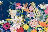 IXXI Flowers - Wanddecoratie - Grafisch Ontwerp - 120 x 80 cm