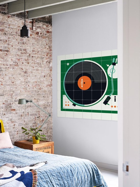 IXXI Record Player - Décoration murale - Vintage - 140 x 100 cm