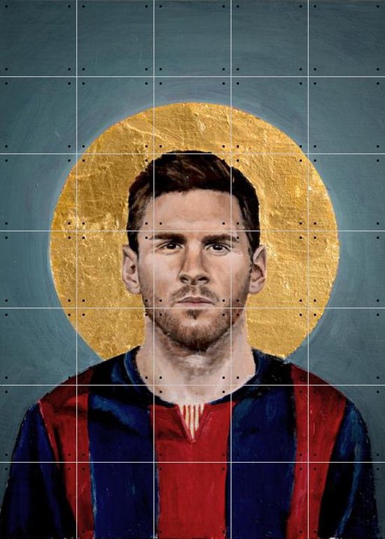 IXXI Lionel Messi FCB - Wanddecoratie - Sport - 100 x 140 cm