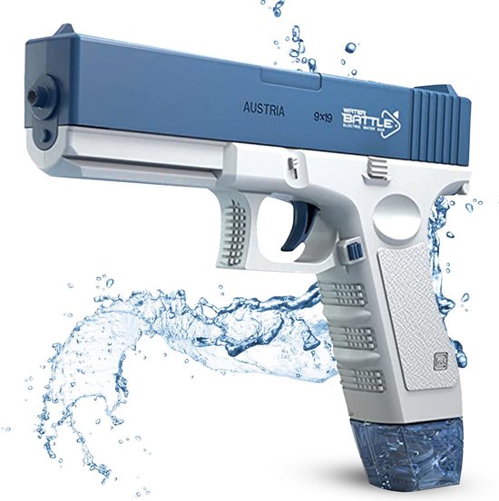 Waterpistool - blauw - elektrisch - 3 - inclusief batterij - Family
