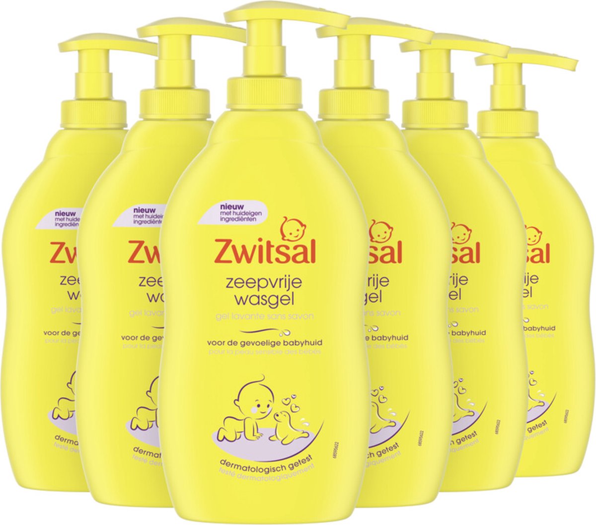 Goedkoopste 6x Zwitsal Wasgel 400 ml