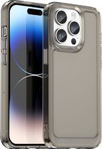 Mobigear Hoesje geschikt voor Apple iPhone 15 Pro Max Telefoonhoesje Hardcase | Mobigear Crystal Backcover | iPhone 15 Pro Max Case | Back Cover - Grijs