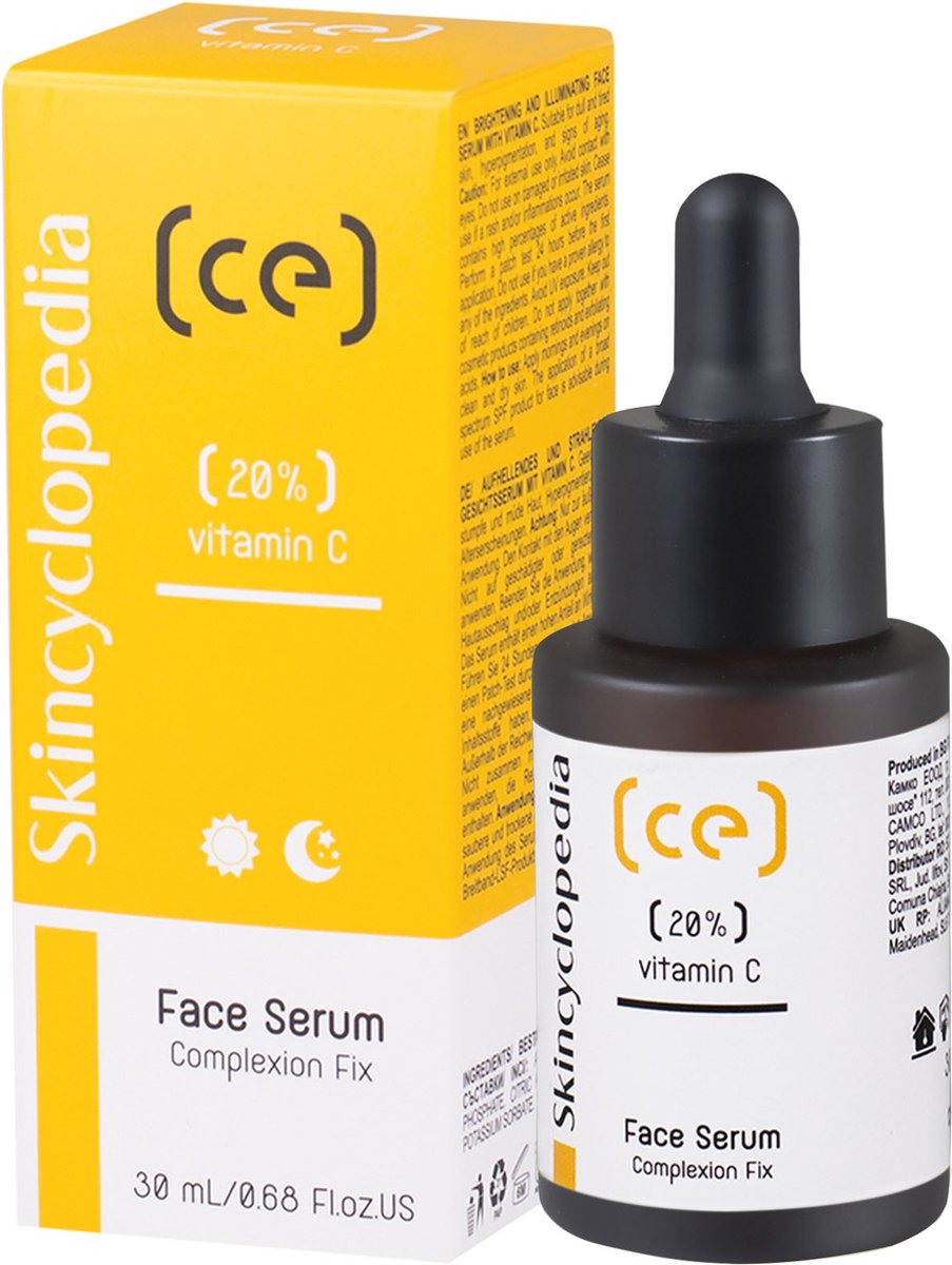 Goedkoopste Skincyclopedia Vitamine C Gezichtsserum – Verhelderend & Verlichtend Serum voor Stralende Huid – Anti-Aging & Hydraterend
