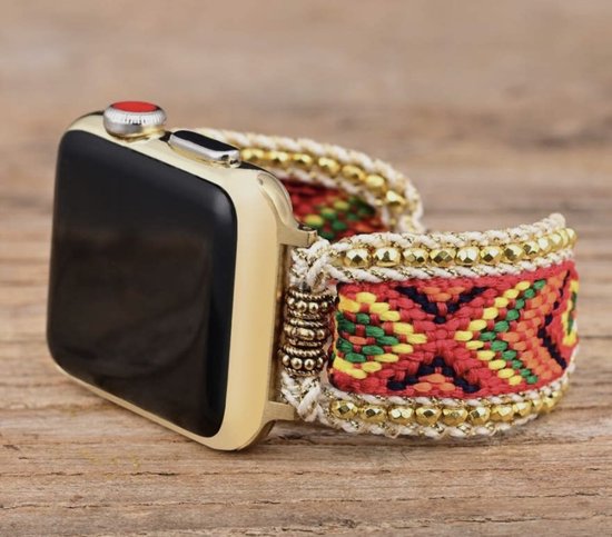 Apple watch bandje - bohemian - ibiza stijl - wikkelarmband - boho - horlogebandje