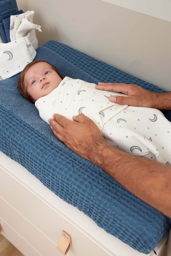 Meyco Baby Moon swaddlemeyco inbakerdoek - indigo - 4-6 maanden - 1.0 TOG van Merkloos — afbeelding 4