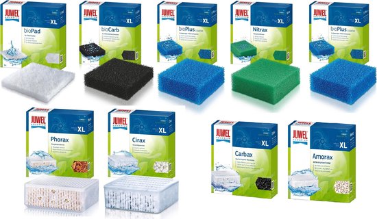 Juwel - Filter spons set 5 Soorten - XL Jumbo - Bioflow 8.0 + Cirax + Phorax + Carbax + Amorax - Filtermateriaal - Complete Set