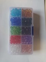 Perles Set- Artisanat - Fabrication de Bijoux - Hobby Set - 10 couleurs différentes - Perles de 4 à 5 mm - 500 pièces