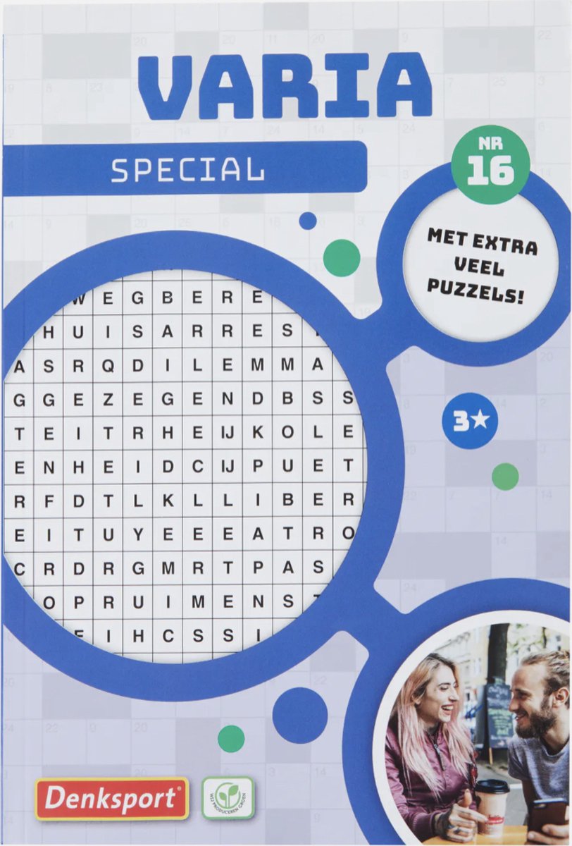Denksport Varia Puzzelboek - Zweede puzzel - Woordzoeker - Sudoku | bol.com
