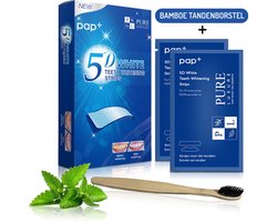 Pure Luxure Transparante teeth whitening strips zonder peroxide - 14paar/28stuks - tanden bleken - tandenbleekset - tandenblekers - witte tandenbleekstrips