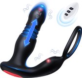IntiMate® Palos - Prostaat Vibrator met Afstandsbediening - Luxe Prostaatstimulator met Cockring - 7 standen - Ballenstimulator - Volledig universeel Oplaadbaar - Stotende Buttplug - Seksspeeltjes voor Mannen en Vrouwen