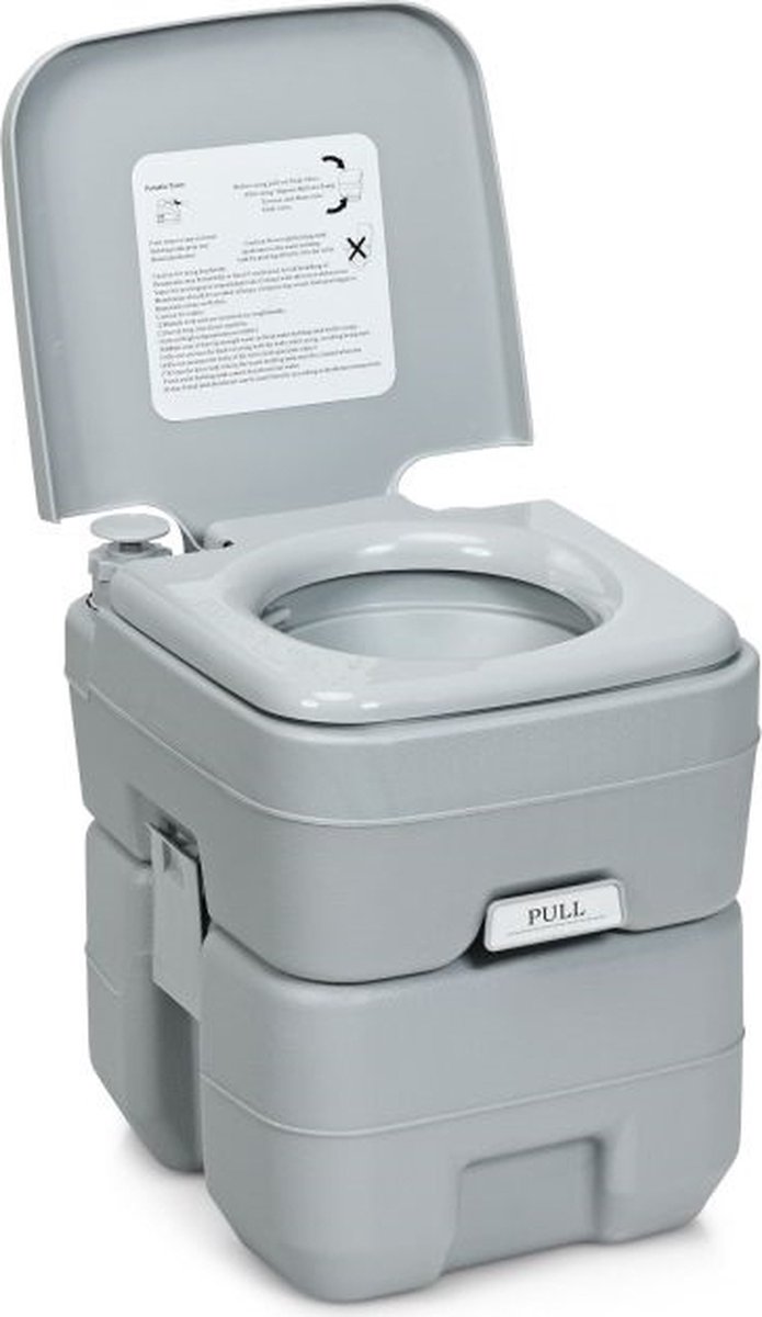 Draagbaar toilet voor slaapkamer, ziekenhuis, camping, mobiel toilet voor oudere zwangere vrouwen, met armleuningen en tissuedoos, gemak en comfort
