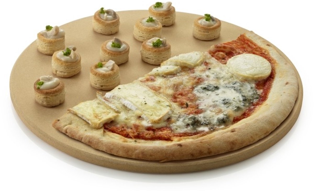 Barbecook Plaque à pizza BBQ - Pierre à pizza - Pour barbecue - Rond - 36cm