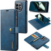 DG.MING 2-in-1 Book Case & Back Cover - Geschikt voor OnePlus 11 5G Hoesje - Blauw