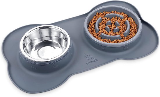 Allecto plus - Siliconen Slow Feeder Hondenkommen met Zuignap voor het