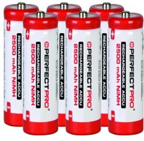 PerfectPro Piles Rechargeables AA (LR6) 2500 MAh 1.2V Lot De 6 – Prêtes à L'emploi