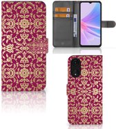 Telefoonhoesje met foto OPPO A78 5G | A58 5G Bookcase Cadeautips Barok Pink