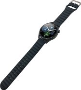 Mobigear - Watch bandje geschikt voor Amazfit BIP Lite Bandje Flexibel Siliconen Gespsluiting | Mobigear Color - Zwart
