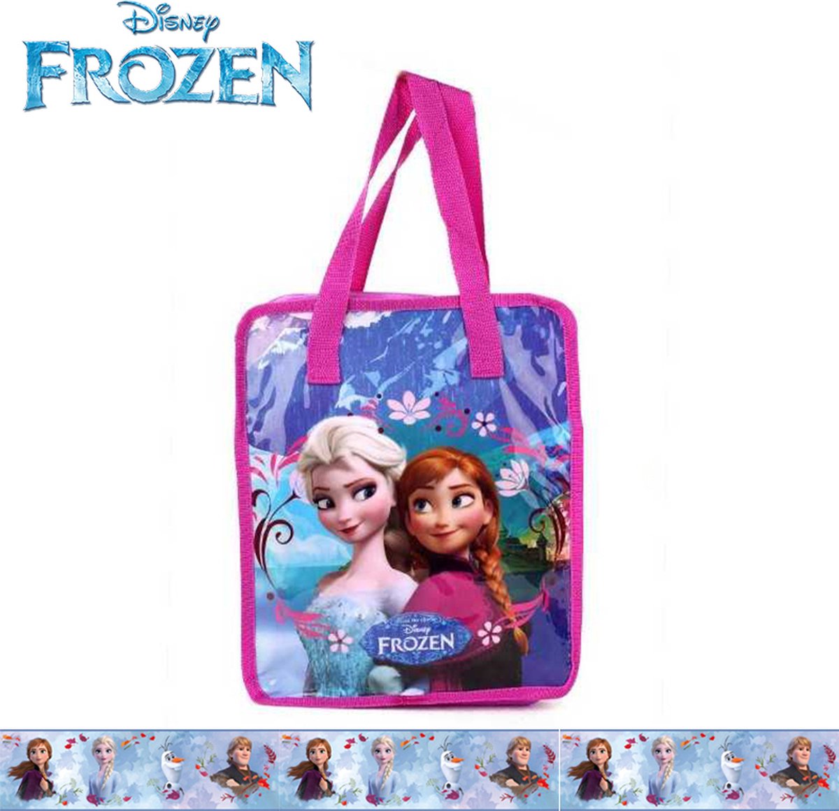 Disney Frozen Handtas - Zak Anna & Elsa 26 x 31 x 6 cm - Roze