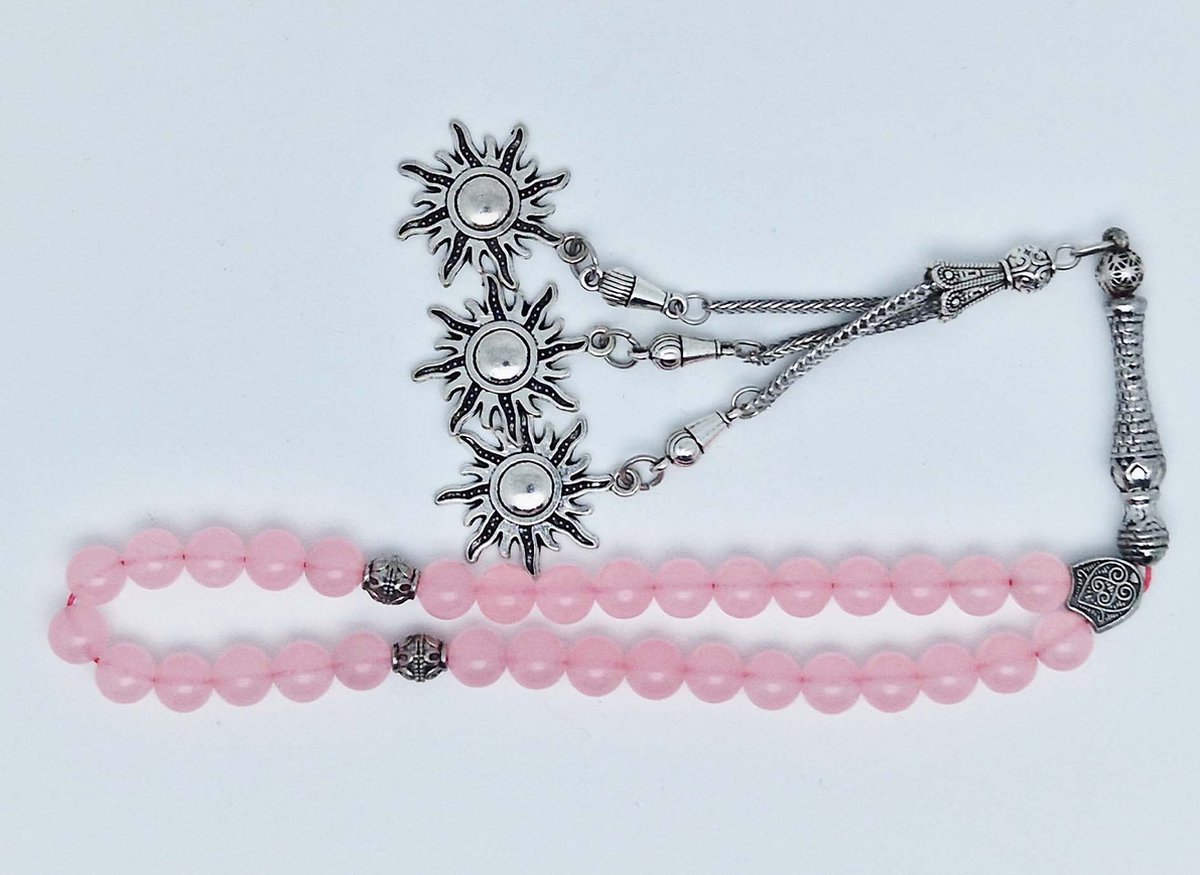 Chapelet Islamique Tasbih 33 Perles En Verre - Pour Prière, Méditation Ou Décoration Spirituelle - 9