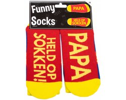 Held op Sokken – Funny Socks voor Papa | 2 PAAR | OP=OP Aktie | Cadeautip Vaderdag