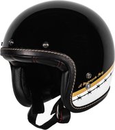 Helstons Evasion Helmet Carbon Fiber Black White Gold 2XL - Maat 2XL - Helm