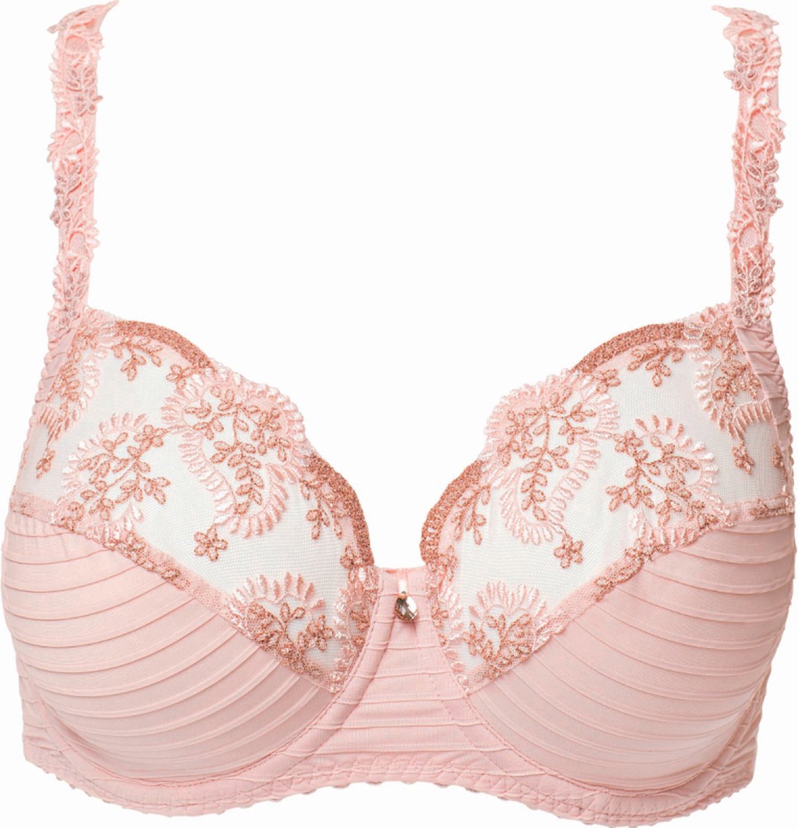 Soutien-gorge 95D (80D eu) Emboitant CHANTELLE Montaigne Blanc et Jaune