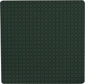 MSV Douche/bad anti-slip mat badkamer - rubber - groen - 54 x 54 cm - met zuignappen