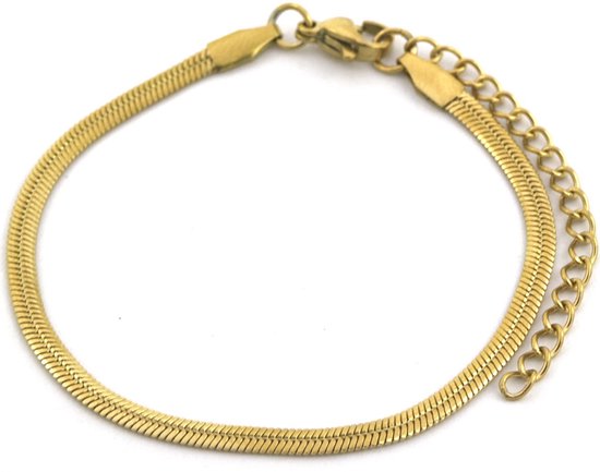 Zilveren Dames armband met 7 grote schakels waarin elk 5 - Catawiki